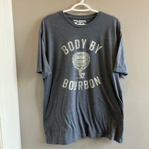 Surly Squirrel Raleigh, NC Body By Bourbon Men’s Short Sleeved T-Shirt Size XL